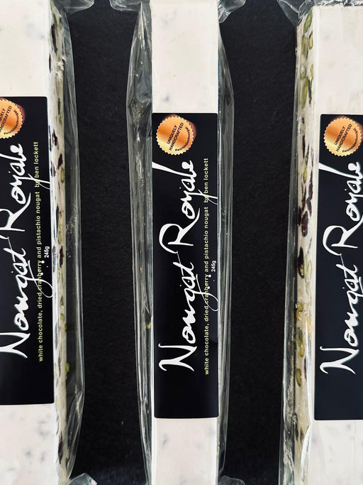 White Chocolate with Cranberry & Pistachio Nougat