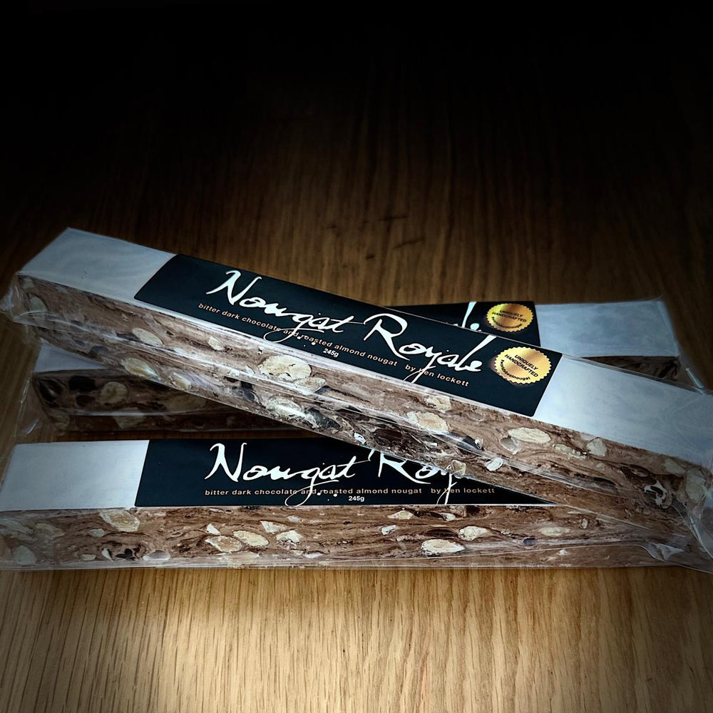 Dark Chocolate with Roasted Almond Nougat
