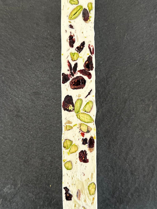 White Chocolate with Cranberry & Pistachio Nougat