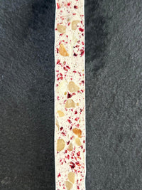 White Chocolate with Raspberry, Macadamia & Vanilla Nougat